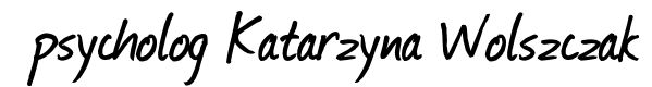 psycholog Katarzyna Wolszczak